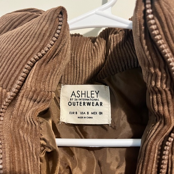 Ashley By 26 International Brown Corduroy Jacket - Picture 2 of 4
